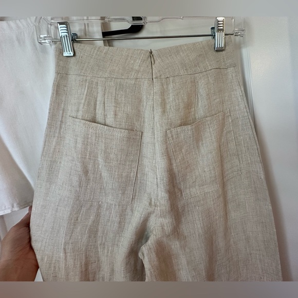 NWT - two piece set - Petal & Pup - wide-leg linen pants with linen crop top - Picture 15 of 16